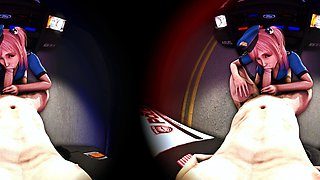 Two 3d cartoon cuties are ready for their bath