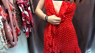 Big-Ass BDSM Public Webcam Solo in Fitting Room