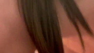 Mature with Big Saggy Boobs Sucking the Cum Out of Dick and Showing Cum in Mouth Before Swallowing