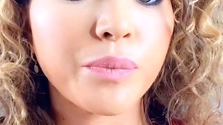 Big Boobed Blonde Masturbates With A Dildo In The Bathroom