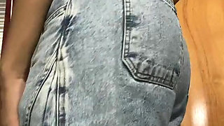 She came home tired and took everything off!