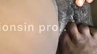 Fuck Ebony Girl with Leg and Huge Bottle