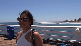 Latina teen Renae Cruz hot solo dildo masturbation