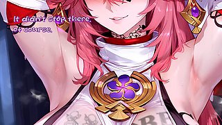 Voiced anime joi, genshin impact, female dom