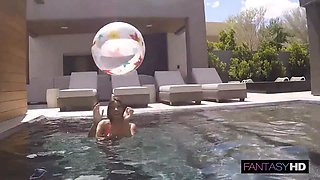 Wet Latina Cum Drain Invites Fat Dick Over For A Swim
