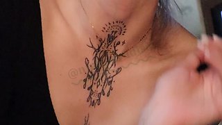 Lurking Tiny Takes a Big Ride on 10" Giantess Dildo