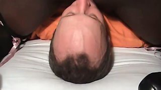 Big black dominant lady with wimpy white man
