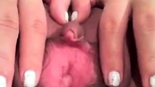 Big Clit Close-Up - Amateur Girl Masturbating