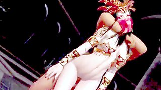 Internal cumshot in a wild animated cartoon fantasy