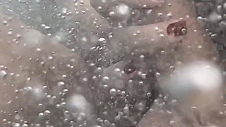 Public Pool Stepsister Dick Flash Risky Handjob Crowd Watching Cumshot 4K