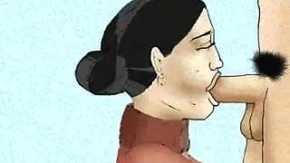 Hairy Mature Mom and her grown boy! Big animation!