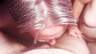 Bisexual Couple Deepthroating a Dick Together - MMF Bisexual Double Blowjob - Cliff Media