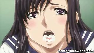 School girl double penetration hentai