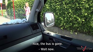 Sexy Blonde Prefer Van Than Bus And Fuck Bald Stranger 7 Min With Ria Sunn