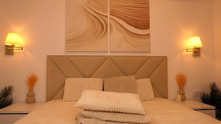 Sexy pantyhose legs in front of you