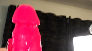 Big boobs milf masturbates with her dildo