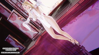 MMD Gokuraku Jodo - Ahri Sexy Japanese Dance League of Legends Hentai Uncensored 4K 60FPS