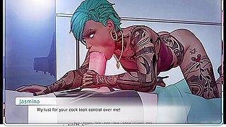 Cock Hungry Slut Sucks His Massive Cock He Then Gets His Face Rub With Massive Boobs - Divine Heel 05 By Eroniverse With Car Toon