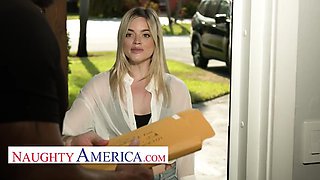 Blonde with pierced nipples Sage Pillar transforms into sexy comic vixen and gets fucked by collector