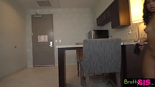 Help Me Start My Fan Page" Boss Babe Dania Vega Tells Stepbro While Stroking His Dick