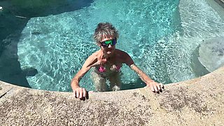 Over/underwater Pool Shots and a Long, Slow-mo Outdoor Shower