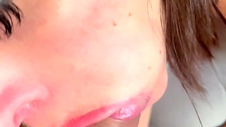 Big TITS amateur Latin makes BWC deepthroat & blowjob