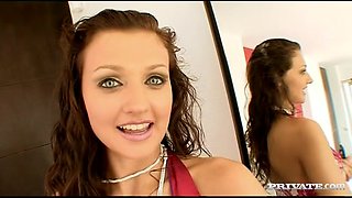 Aletta Ocean Lays on Bed to Get Teen Pussy Penetrated before a Facial - Private Porn Sex Videos