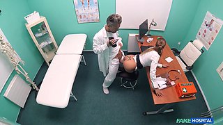 Silvia Dellai begs for a rough office sex tape with a big dick in POV