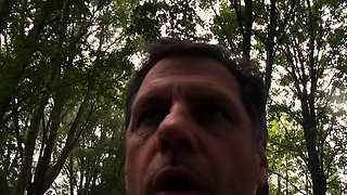 Emaciated teen offers free sex in the forest