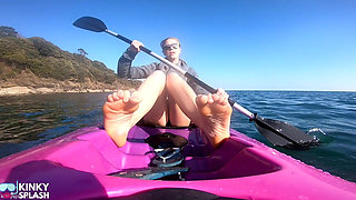 Bare Feet JOI Kayak Tease - Risky Outdoor Soles in Public Bare Feet JOI Kayak Tease - Risky Outdoor Soles in Public