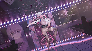 [mmd] Collapse Iron Big Duck Duck - Queencard Secretary Ol Uniform Black Silk Butt Plug Pussy