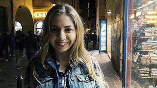 Hot brunette Julia Red enjoys passionate sex in the bedroom.