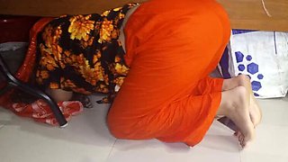 Bangladeshi Stepmom Stuck Under Bed - Step Son Fucks Her Hard Doggy Style