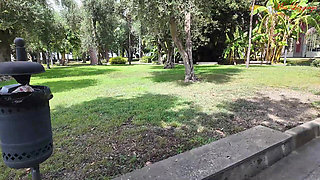 Hot Stepmother Provokes Her Naïve Stepbrother During a Walk in the Park. When They Get Home the Woman Wants His Cock