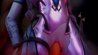 Bald Pussy Widowmaker Gets a Nice Standing Fuck