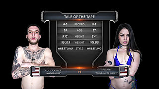 Vanessa Vega Vs Cody Carter Mixed Wrestling