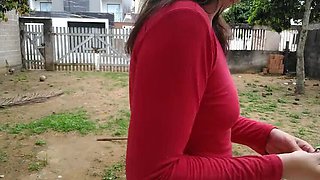 Brazilian Wife Flashes Hairy Pussy Outdoor - No Panties On Street