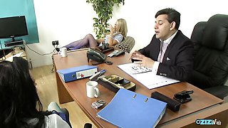 Glorious Tommie Jo and Stacey Lacey's big tits dirt