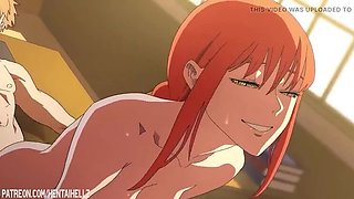 HentaiHell: Makima Seduces Denji - Uncensored Anime Sex While Power is Away