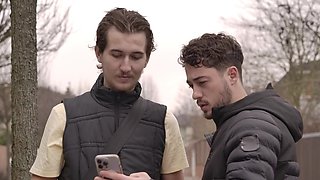 Dude gets to slay a mature brunette's hot pussy hole