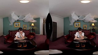 Sumptuous floozy VR heart-stopping adult scene