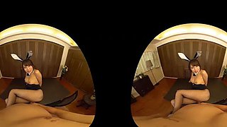 VR Sex with Bunny Babe: Blowjob, Cowgirl  Virtual Reality Porn