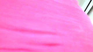 Hot brunette big boobs toying pink pussy
