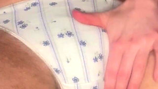 Cspot Cute Flower Panty Show off My Pussy and Big Clit While Moaning