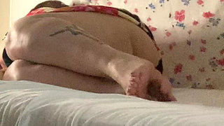 Algerian Married Stepmother Loves to Play with Big Black Cock in Living Room When Husband Is at Work