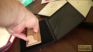 Brit victim throatfucked before spunked in gob