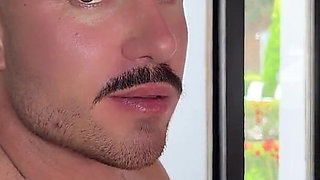 Muscular Italian Accompanies Me and Fucks Me in the Pool While His Friend Masturbates Watching Us