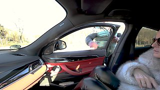 Car Footjob
