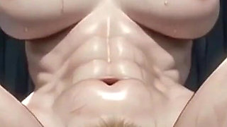 Granny in Dungeon Bondage - Hairy Pussy Desperate for Anal Creampie