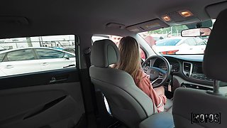 Mckenzie's Wild Car Desire in a Public Sneaky Affair